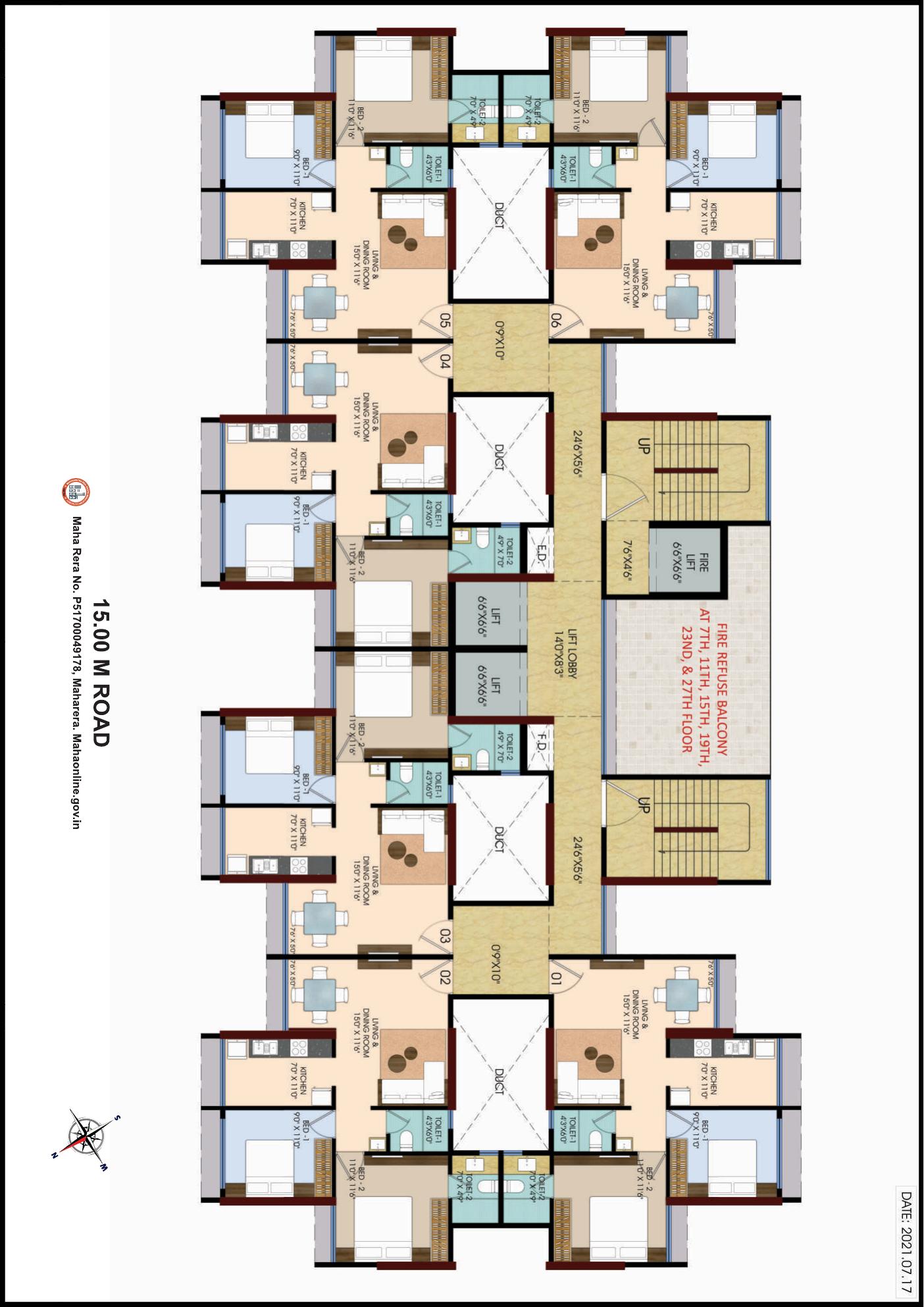 Malhar 24 East — Typical Floor Plan